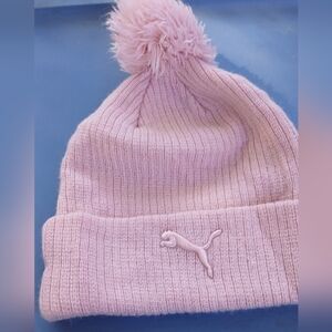 Puma pink beanie!